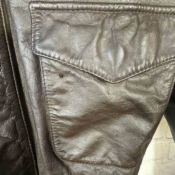 1991 American Born Army Air Force Type A-2 Leather Flight Jacket - Picture 5 of 16